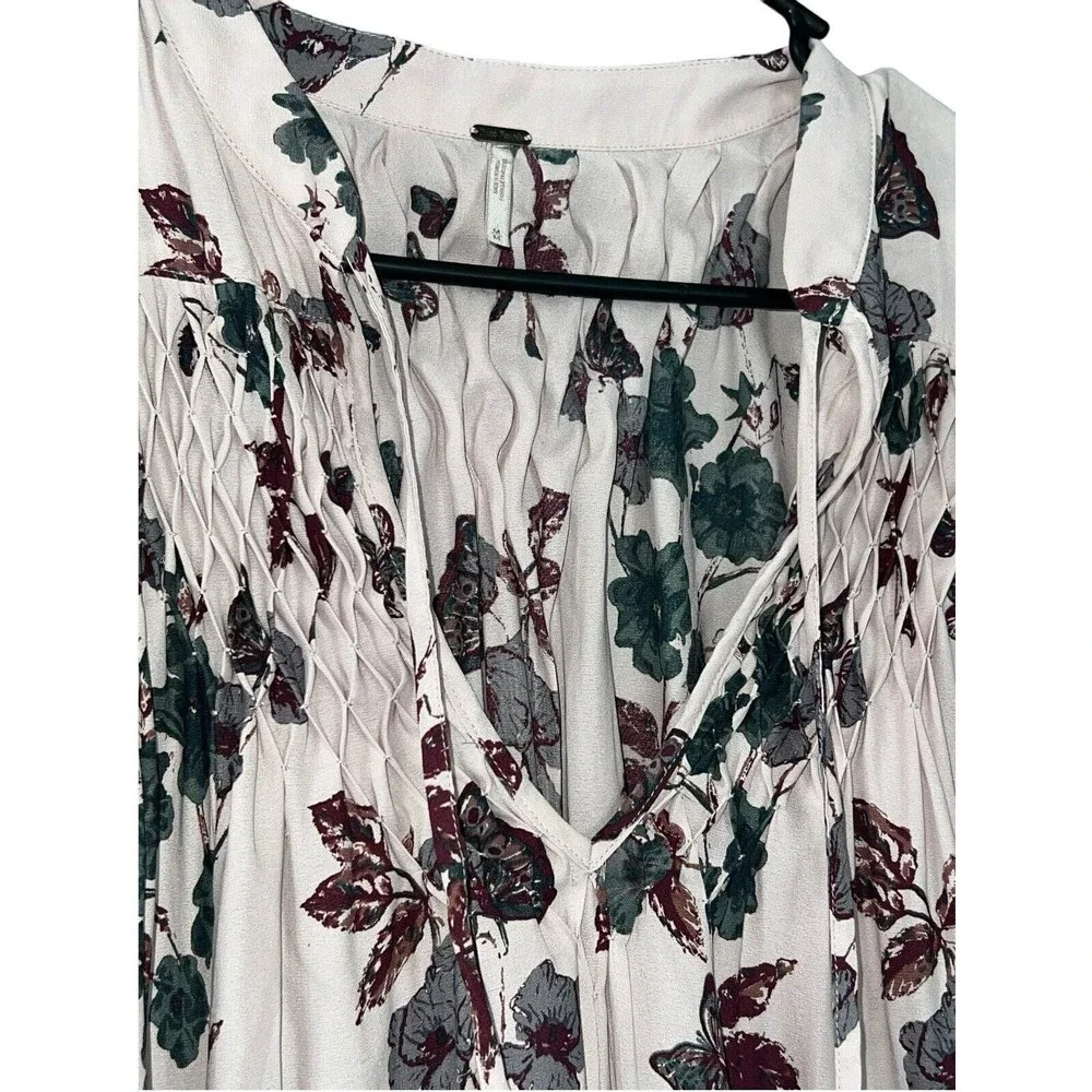 Free People‎ pebble crepe so fine smoked tunic top M - Picture 5 of 12